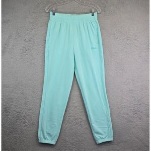 Fila‎ Joggers Womens Small Green Stretchy Tapered Athleisure Sweatpants Lounge